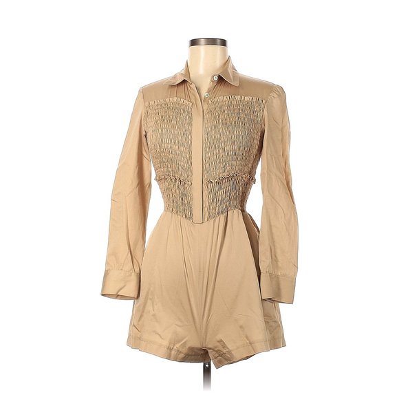 Maje Beige Sable Romper with Pockets in Size French 36 - Picture 3 of 8